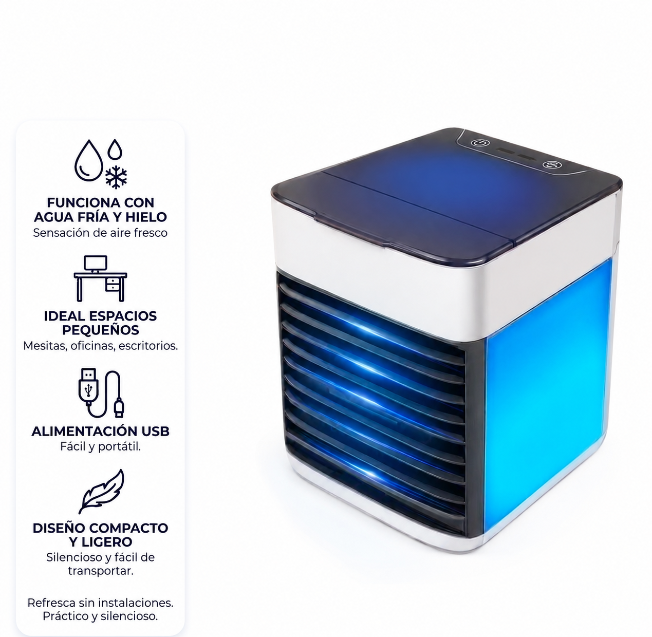 Mini climatizador portátil